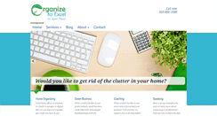 Desktop Screenshot of organizetoexcel.com