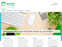 Tablet Screenshot of organizetoexcel.com